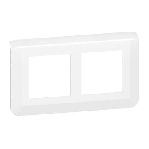 Plaque de finition horizontale spéciale rénovation 2x2 modules Mosaic - Blanc - 078864L - Legrand