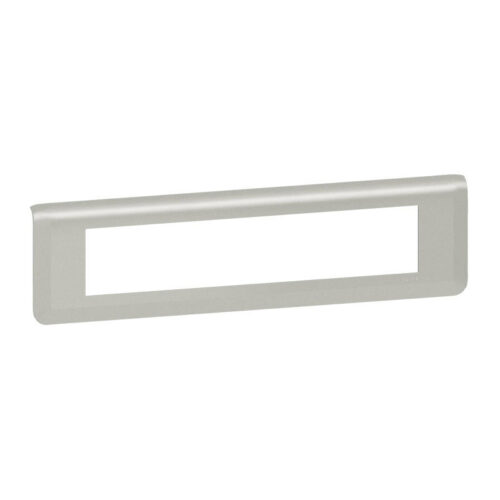 Plaque de finition horizontale 10 modules Mosaic - Aluminium - 079310L - Legrand