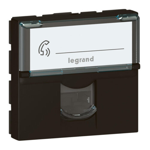 Prise RJ45 catégorie6 FTP 2 modules Mosaic - Noir mat - 079165L - Legrand