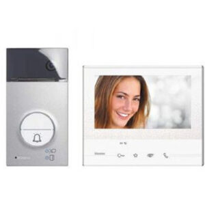 Kit portier vidéo couleur Classe 100X connecté - Écran 5" - Badges + boucle inductive - Produit réservé aux professionnels - BT364614 - Bticino