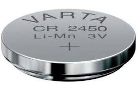 Pile Electronic CR2450 lithium 560 mAh 3V - 6450 - Varta