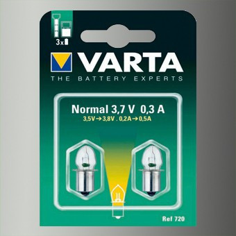 Ampoule pour lampe torche 3,7V 0,3A - 720 - Varta