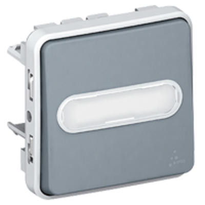 Poussoir NO lumineux composable IP55 10A - Plexo - Blanc - 069632 - Legrand