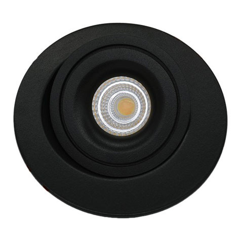 Spot Led Swing connecté - orientable - recouvrable 7W bbc - noir - SWI7BZIG - Asled