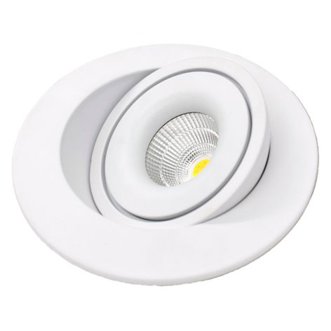 Spot Led Swing connecté - orientable - recouvrable 7W bbc - blanc - SWI7WZIG - Asled