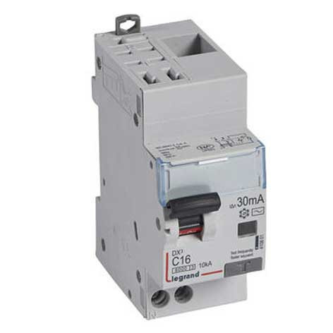 Disjoncteur Différentiel Uni+neutre DX3 6000- 10KA - 16A - Courbe C - Auto/Vis - 410801 - Legrand