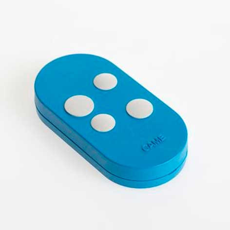 Transmetteur Rolling Code 4 canaux double fréquence - Bleu - 806TS-0121- Came