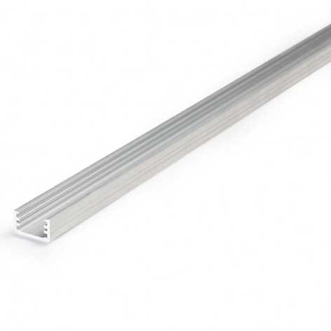 Profile Fin en Aluminium Brut - 1Mètre - pour bandeaux Led - 9804 - Miidex Lighting