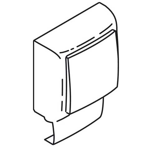 Mécanisme interrupteur - en saillie - Blanc - pour moulure Keva 22x12 mm - 1 Poste - 11911 - Planet Wattohm