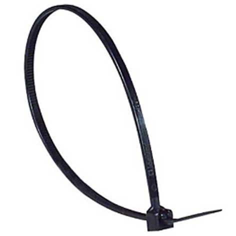 Boîte de 100 colliers Colring noir à denture intérieure - 4,6 x 280 mm - 032023 - Legrand