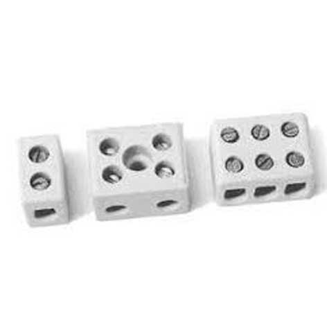 Domino en porcelaine A Vis - 2 Pôles - 2,5/4 mm2 - ACC1300 - 144610 - Orbitec