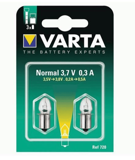 Ampoule pour lampe torche 3,7V 0,3A – 720 –  Varta