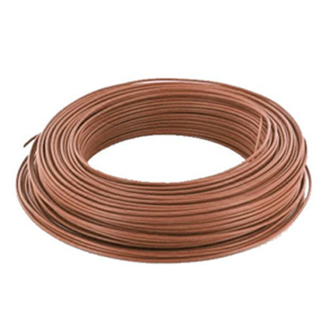 Fil isolé rigide Marron - H07VU - 2,5mm2 - en couronne de 100 m