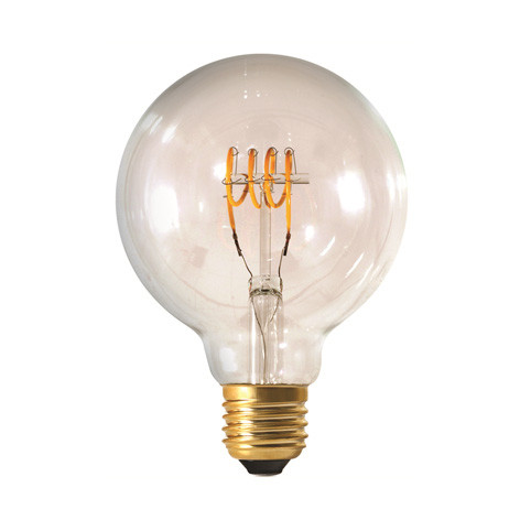 Ampoule Led filament globe 4 Loops - G95 - 4W - 2200K dim - culot E27 - 716684 - Girard Sudron