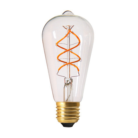 Ampoule Led Filament Edison Twisted - 5W - 2200K - culot E27 - 716622 - Girard Sudron