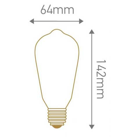 Ampoule Led Filament Edison Cosmos Gold - 4W - 2000K - culot E27 - 16001 - Girard Sudron
