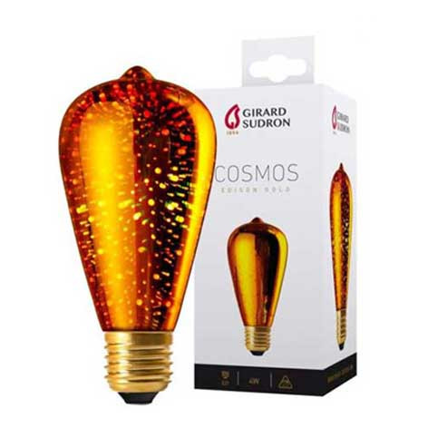 Ampoule Led Filament Edison Cosmos Gold - 4W - 2000K - culot E27 - 16001 - Girard Sudron