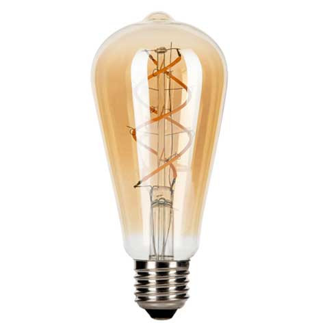 Ampoule Led Filament ST64 - Or - E27 - 260 lm - 2000K - 5W - 141978 - Bailey
