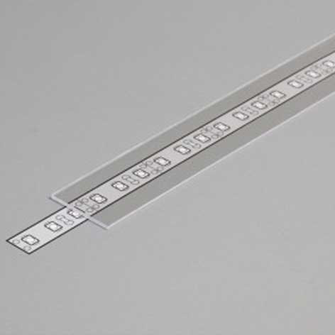 Diffuseur pour profilé Plat - 1Mètre - Transparent - 9889 - Miidex Lighting