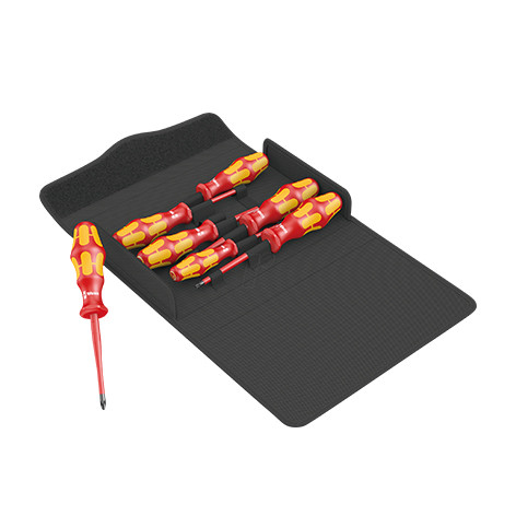 Jeu de 7 tournevis Kraftform IS100 - 05136013001 - Wera dans leur support