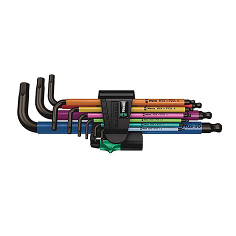 Jeu de clés mâles coudées 9 pièces 950 SPKL/9 SM - 05073593001 - Wera