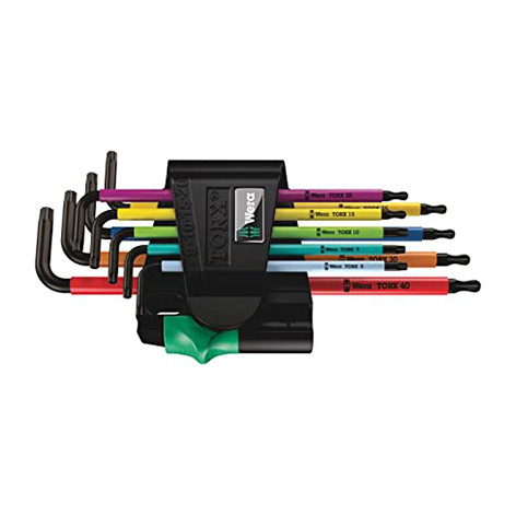 Jeu de clés mâles coudées 9 pièces 967 SPKL pour clé Torx BO - 05073599001 - Wera