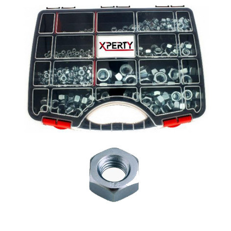 Coffret d'écrous HU C (8)- Acier - 765 pièces - XPE0461741 - Xperty