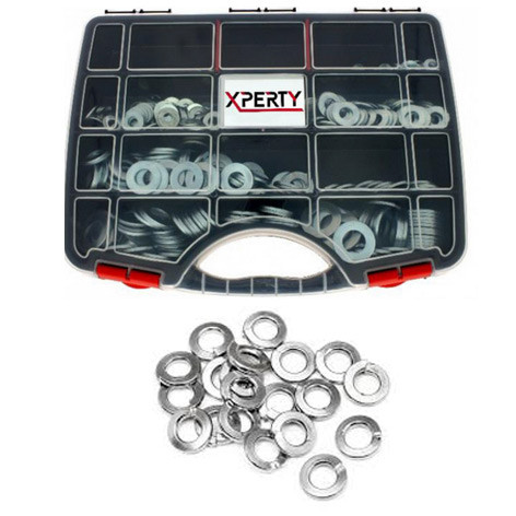 Coffret de rondelles Grower - Acier - 620 pièces - XPE0461772 - Xperty