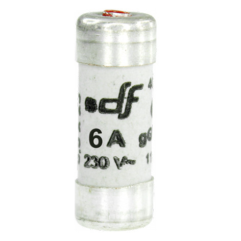 Fusible 6A gF 8.5x23 à voyant - 27206 - Eurohm