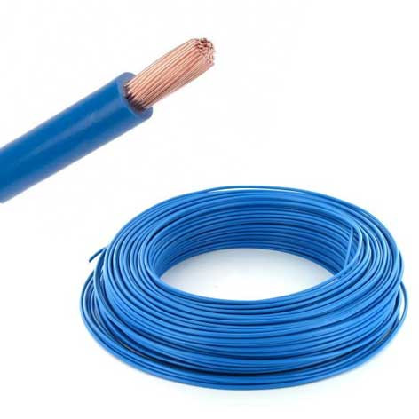 Fil isolé souple bleu - H07VK25 - 25mm2 - en rouleau de 100 mètres