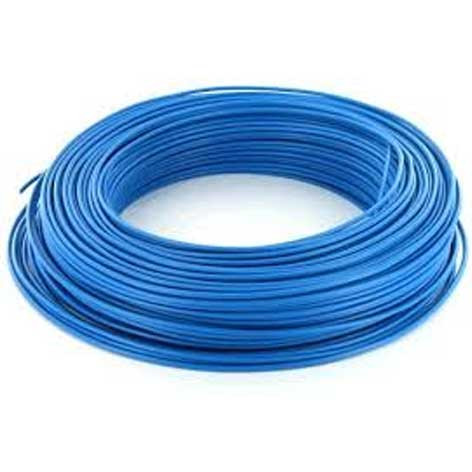 Fil électrique rigide - HO7VU - 1,5mm² - Bleu - Couronne de 100m