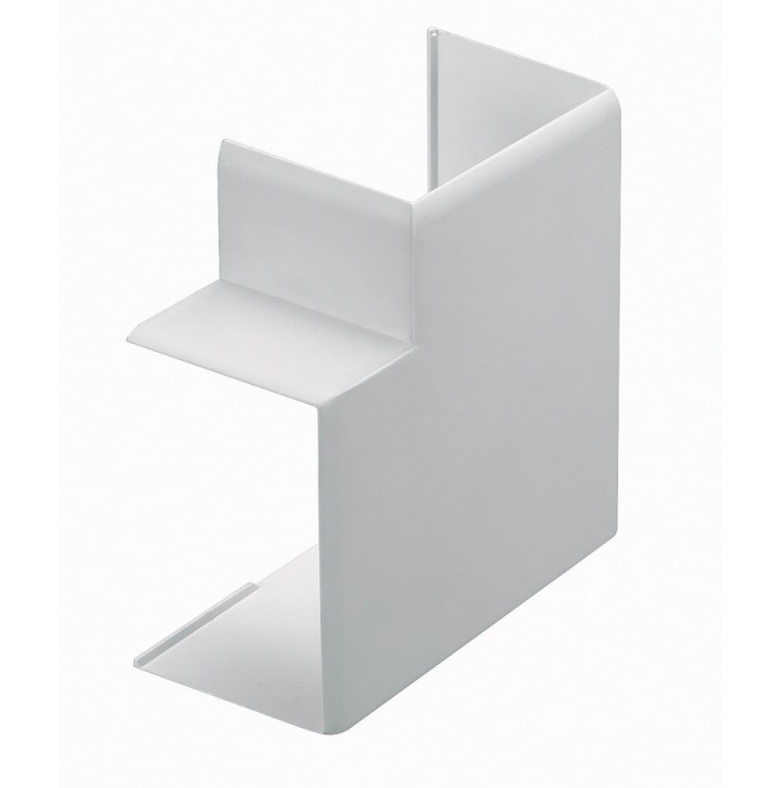 Angle plat pour goulottes de distribution Viadis – 120 x 40 mm – 10 pièces