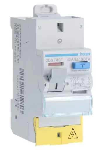 Interrupteur différentiel 40A bipolaire 30 mA Type F - 411623 - Legrand -  Mon Habitat Electrique