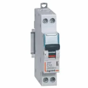 Disjoncteur Phase + Neutre - courbe C - Vis/Vis - 406773 - Legrand