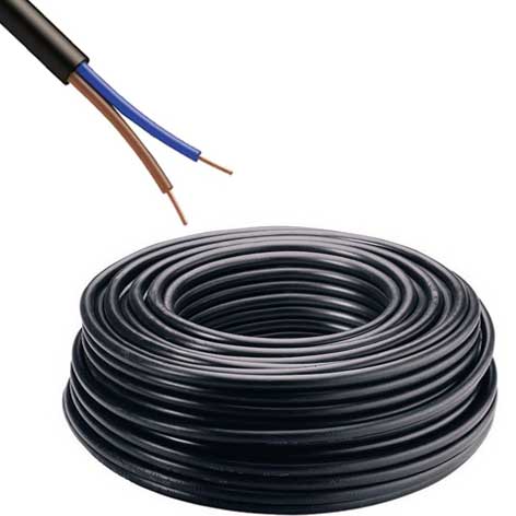 câble électrique Ro2V 2x1,5 mm2 vendu en couronne de 100 mètres