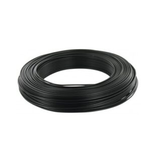 Fil électrique rigide - HO7VU - 1,5mm² - Noir - VU1,5N - Couronne de 100m