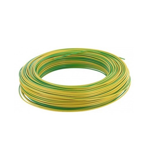 Fil d'alimentation électrique rigide 2.5 mm² - HO7VU - 6 coloris au choix -  Couronne 100m