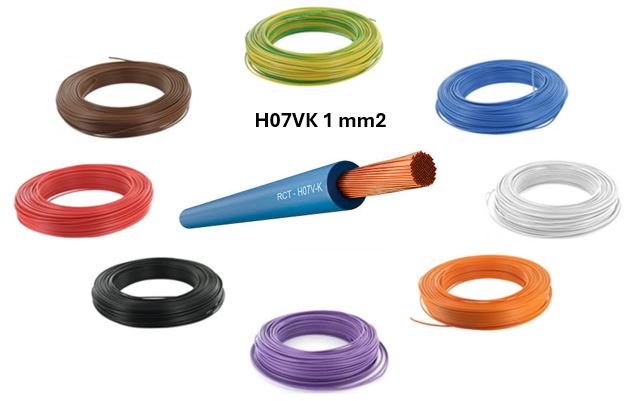 Fil Isolé Souple – H07VK 1mm2- Couronne de 100m