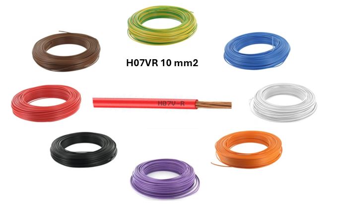 Fil Isolé Rigide – H07VR 10mm2 – au rouleau de 100 mètres