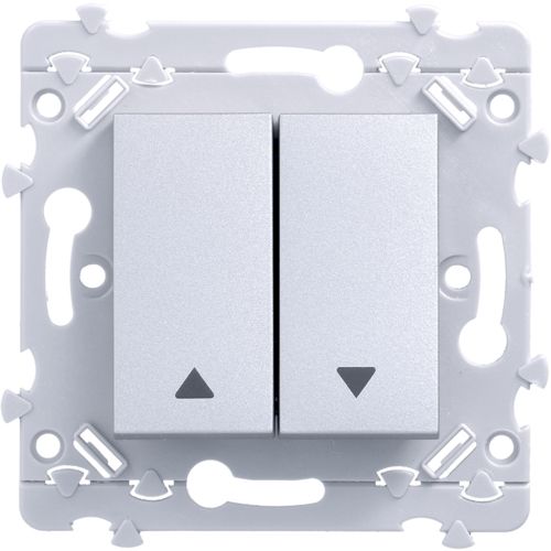 Commande de volets roulants double va-et-vient - Titane - WE300T - Essensya - Hager