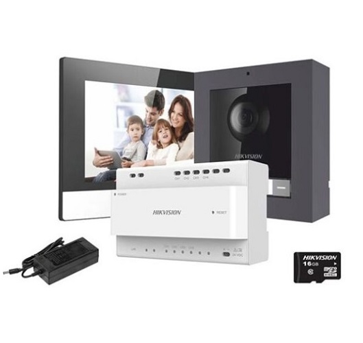 KIS702EY Kit interphone vidéo IP numérique 2 fils HikVision
