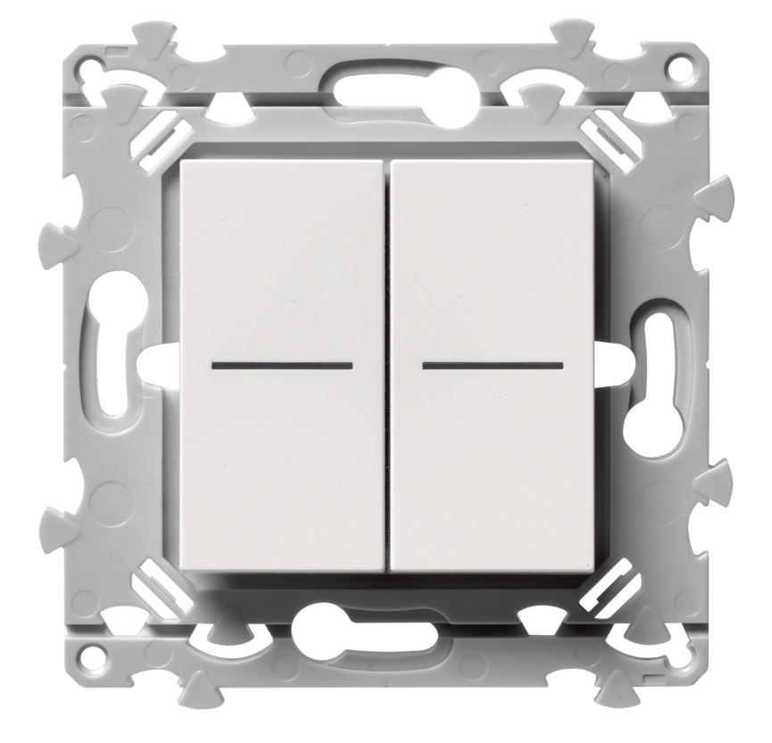 Double poussoir Inverseur – Avec témoin – 1O+1F – Essensya – WE045 – Hager