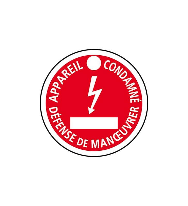 Macaron de condamnation -“Appareil Condamné” – AP467 – Catu