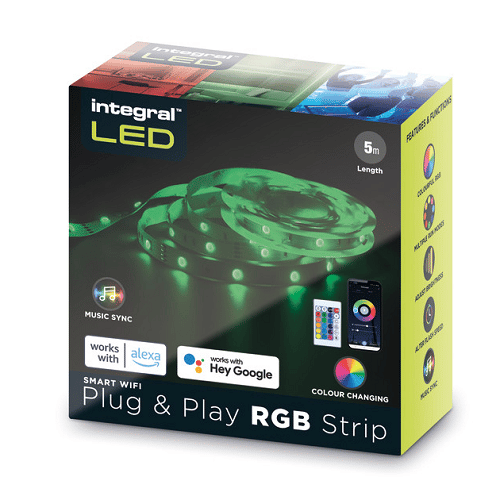 Kit Ruban LED 5M – 4,5W/M – ILSTRGBA171B – Couleurs RGB – Integral Led