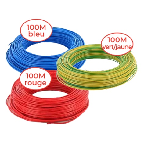 pack promo H07VU 1,5 mm² ou 2,5 mm2