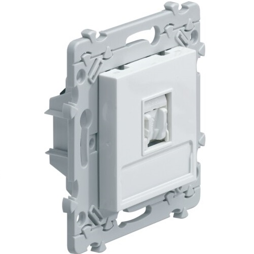 WE220 Prise RJ45 Catégorie 6 UTP pour Grade 1 blanc Essensya Hager