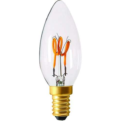 716614 Ampoule LED flamme filaments E14 Girard Sudron
