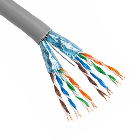 Câble réseau catégorie 6A 2x4 paires 360Mhz - F/FTP2X4PCAT6 - Vendu au mètre
