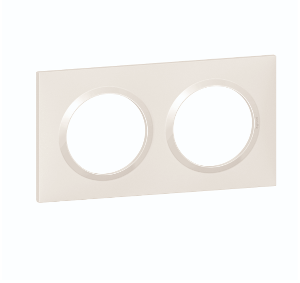 Plaque carrée Dooxie 2 postes finition Blanc – 600802 – Legrand