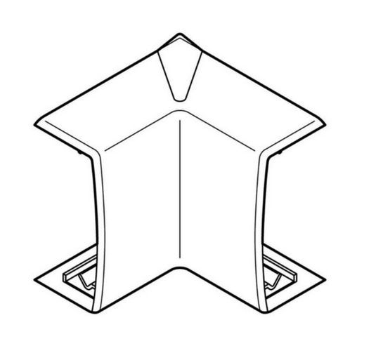 Angle intérieur Variasouple pour moulure Keva 50x20mm blanc Artic – 11582 – Planet Wattohm
